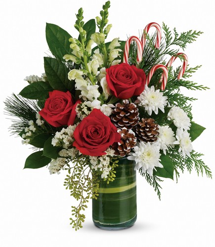 Festive Pines Bouquet from In Full Bloom in Farmingdale, NY